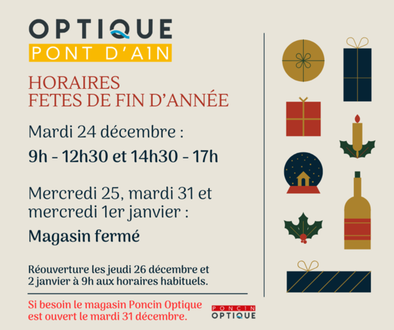 Image actualité Horaires Fêtes de fin d'année