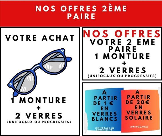 Image actualité OFFRE 2 ème paire A PARTIR DE 1 €