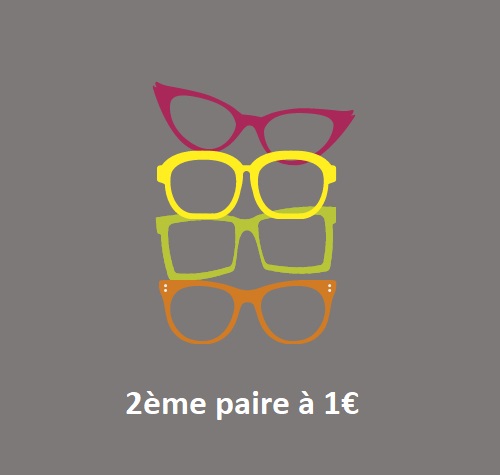 Actualité optique opticien : 2EME PAIRE A 1€