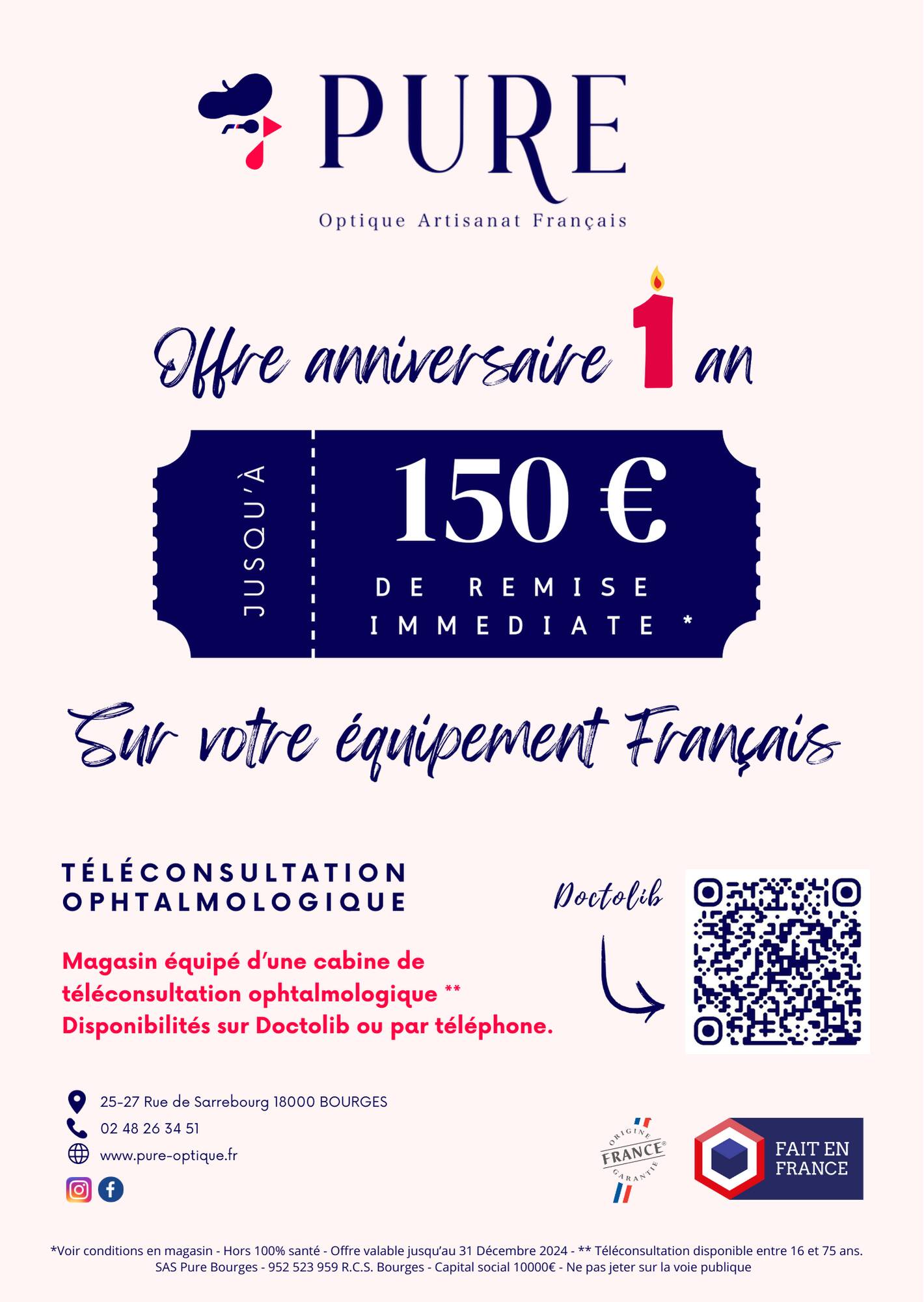 OFFRE ANNIVERSAIRE 1 AN !