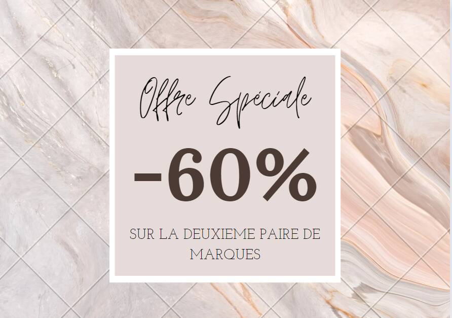 Offre seconde paire de marques