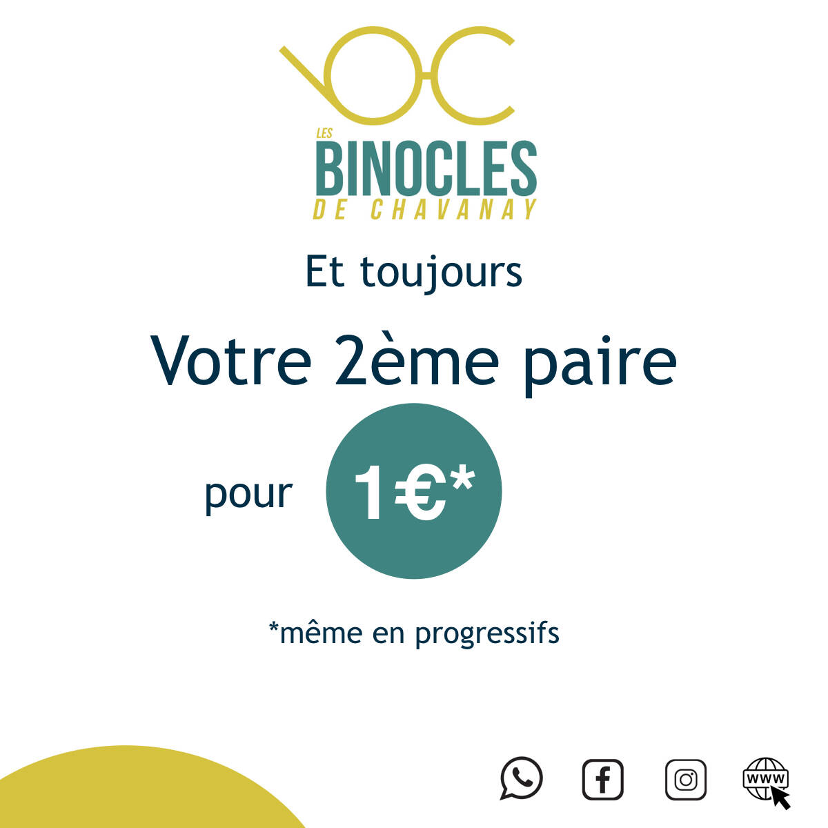 Actualité optique opticien : 2ème paire pour 1€