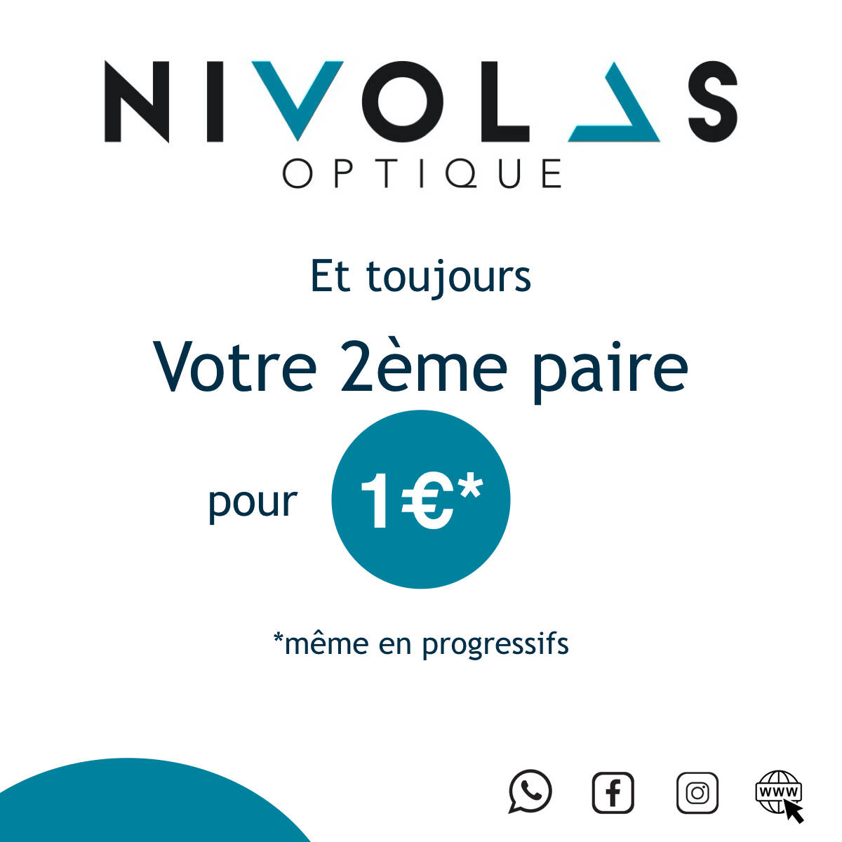 Actualité optique opticien : 2ème paire pour 1€