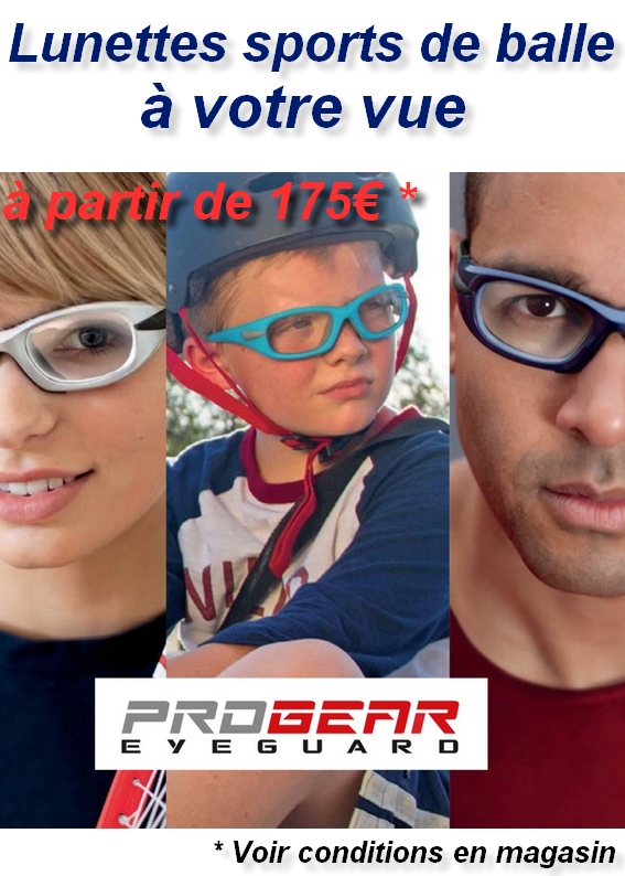 Lunettes de sport  anti-choc  à partir de 175€