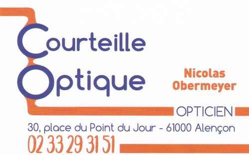 Magasin opticien indépendant COURTEILLE OPTIQUE 61000 ALENCON